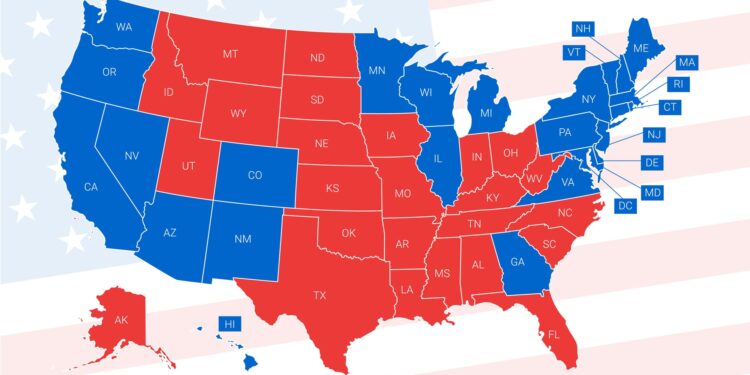 Estos son los estados clave y los votos mínimos que se necesitan para ganar la presidencia de EE. UU.