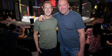 Dana White y Mark Zuckerberg
