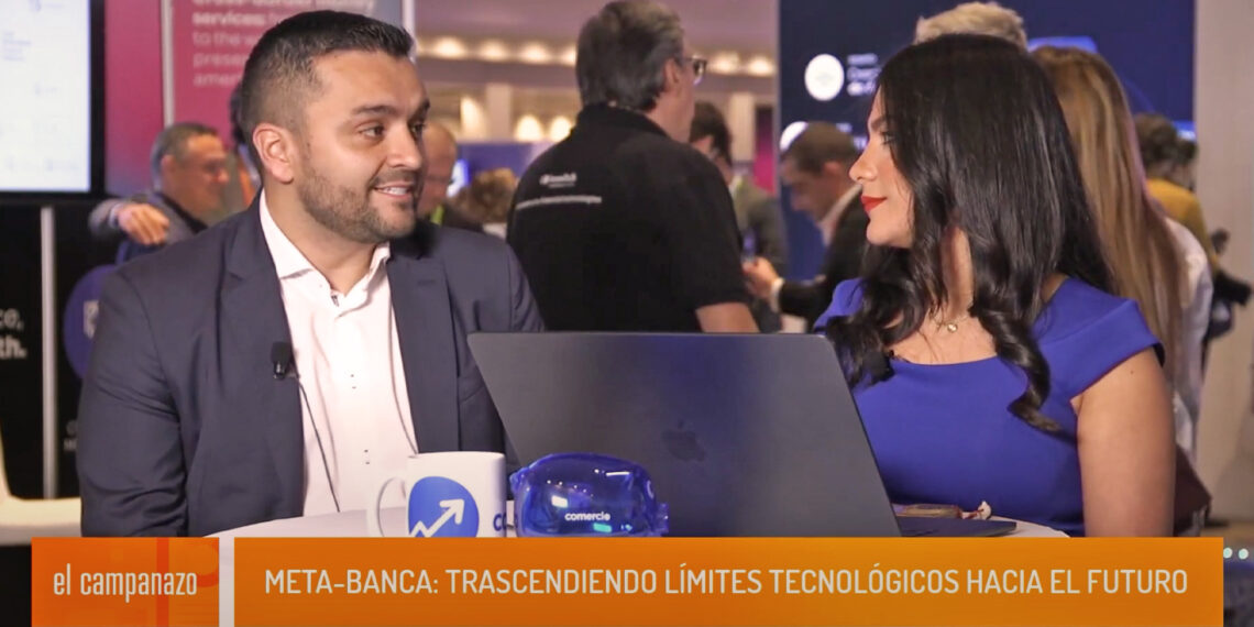 Fidel Andrés Vargas Londoño, Vicepresidente de Tecnología para Negocios de Bancolombia, junto a Vanessa Carranza en vivo desde Fintech Americas 2025