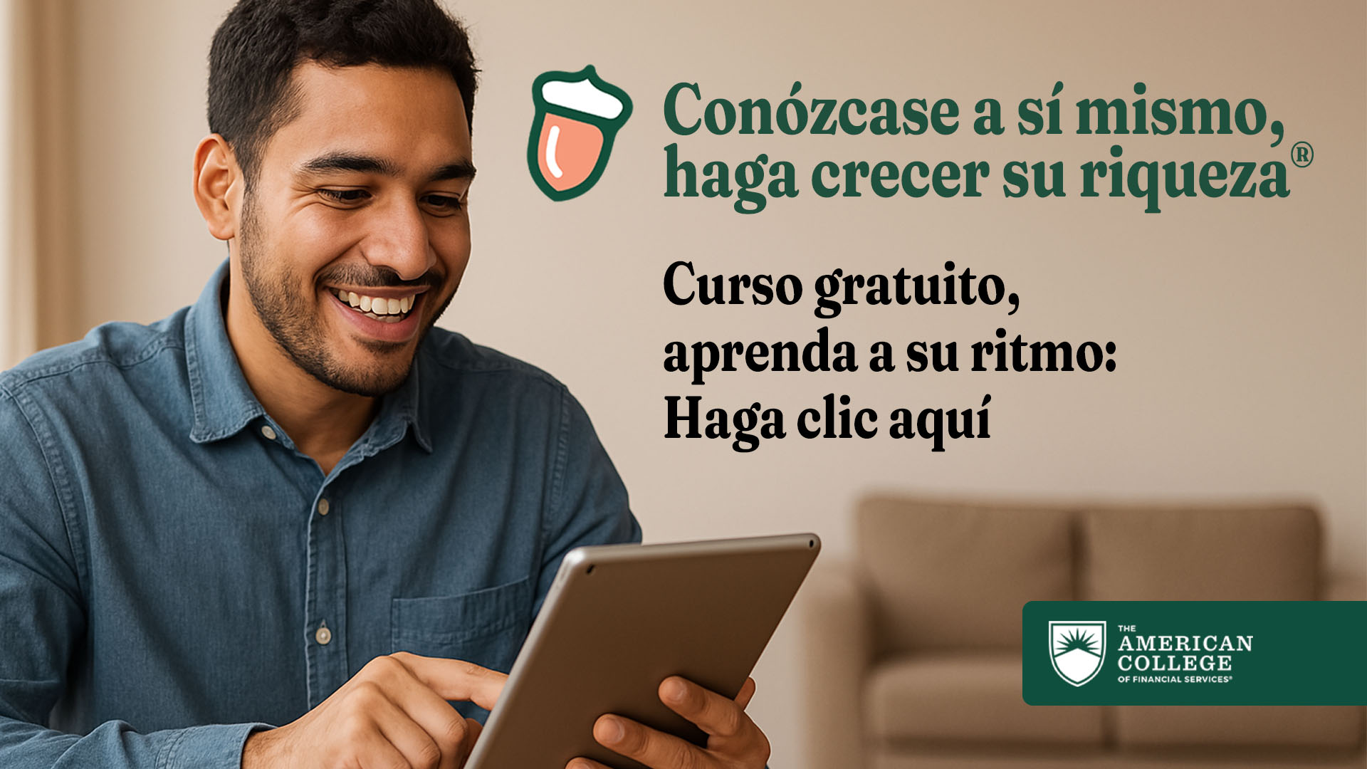 Aprende sobre finanzas personales gratis. Haz clic para comenzar.