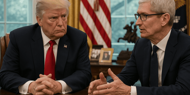 Trump presiona a Apple: Revela charla privada con Tim Cook luego del acuerdo arancelario con China