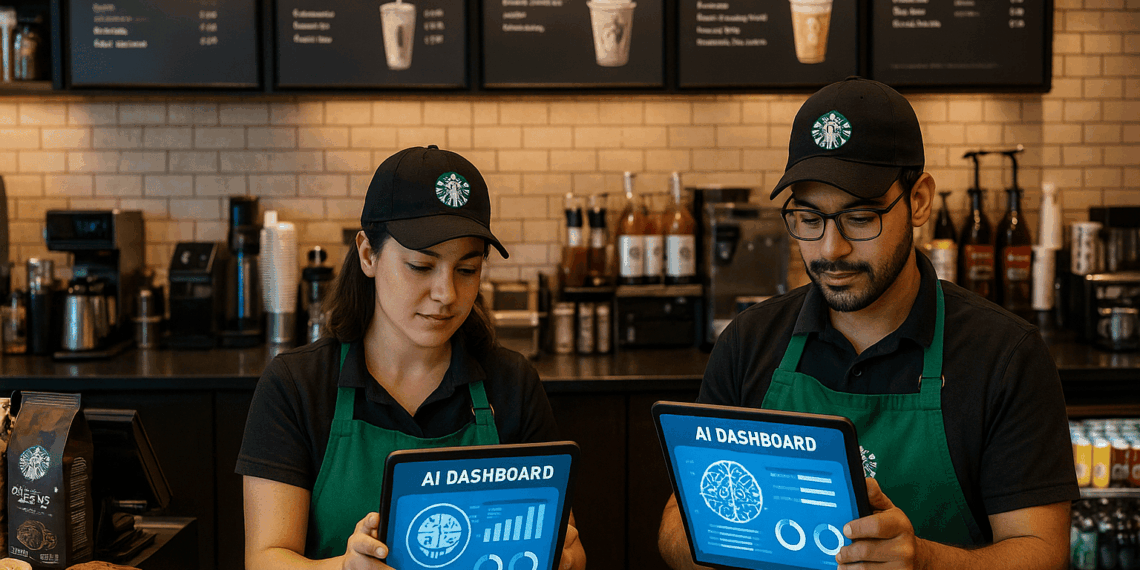 Starbucks lanza IA para sus baristas: ¿Una IA será quien prepare tu café?