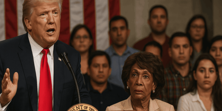 Trump acusa a Waters de priorizar inmigrantes sobre ciudadanos en polémico mensaje
