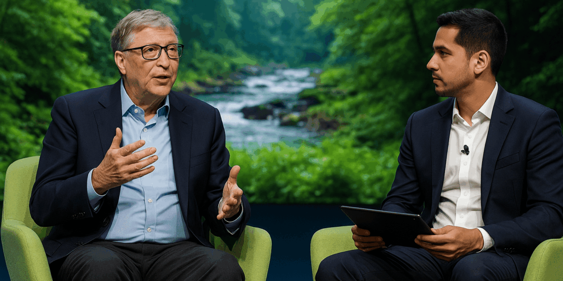 Bill Gates cambia el discurso: “El clima es importante, pero primero debemos mejorar la vida de las personas”