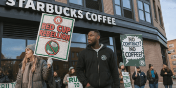 Huelga de Starbucks se expande en pleno auge navideño y presiona a la cadena en su temporada más crítica
