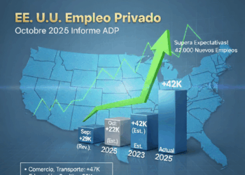 Las nóminas privadas crecen más de lo previsto y dan un respiro al mercado laboral estadounidense
