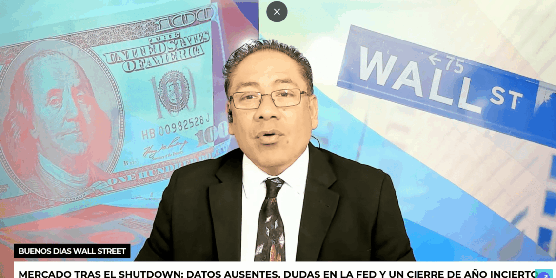 Mercado tras el shutdown: Datos ausentes, dudas en la FED y un cierre de año incierto