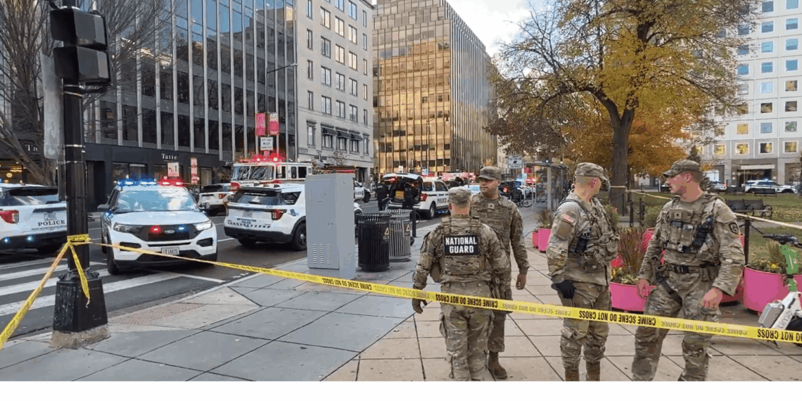Tiroteo selectivo cerca de la Casa Blanca deja a dos guardias nacionales en estado crítico