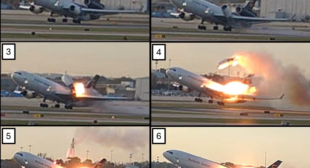 Accidente del MD-11 de UPS: Grietas ocultas y motores desprendidos