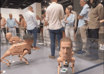 Perros robóticos con rostro de Musk, Warhol y otros famosos, causan revuelo en Art Basel Miami