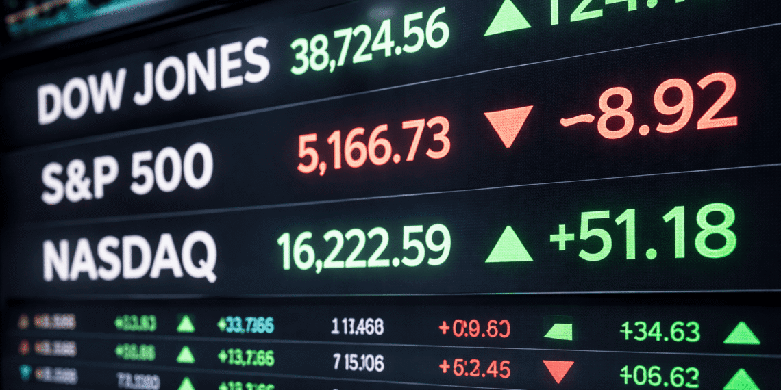 S&P 500 cierra a la baja tras resultados de Nvidia: El Dow logra terminar en terreno positivo