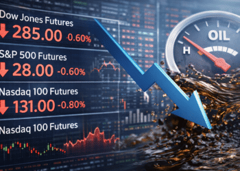Futuros de Wall Street caen y anticipan pérdidas en el Dow, Nasdaq y S&P 500: Precios del petróleo en caos