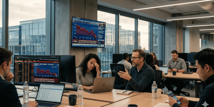 Sector tecnológico vivió su peor semana en un año por tensiones bélicas y crisis en Meta