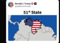 Explosivas publicaciones de Trump en su cuenta oficial: Venezuela como “estado 51”, aliens y amenazas internas
