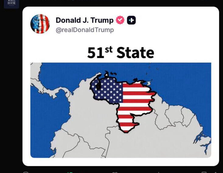 Explosivas publicaciones de Trump en su cuenta oficial: Venezuela como “estado 51”, aliens y amenazas internas