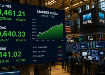 Dow Jones supera por primera vez los 52,000 puntos impulsado por Alphabet