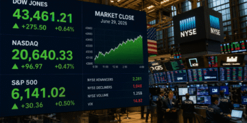 Dow Jones supera por primera vez los 52,000 puntos impulsado por Alphabet