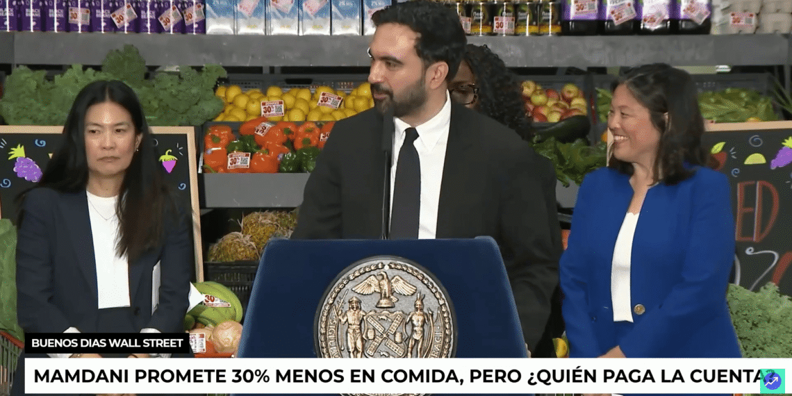 ¿Comida 30% más barata o más impuestos?: El polémico plan de Mamdani que divide a Nueva York