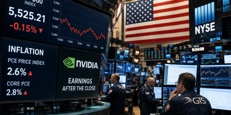 S&P 500 frena su avance mientras la inflación y los resultados de Nvidia ponen en alerta a Wall Street