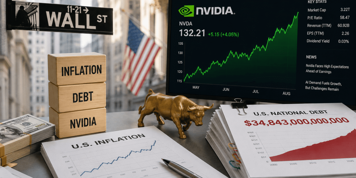 Inflación, deuda y Nvidia ponen a Wall Street frente a tres riesgos que podrían cambiar el rumbo del mercado