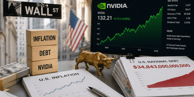 Inflación, deuda y Nvidia ponen a Wall Street frente a tres riesgos que podrían cambiar el rumbo del mercado