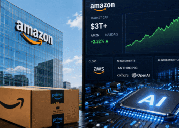 Amazon rompe la barrera de los $3 billones y acelera la carrera por dominar la inteligencia artificial