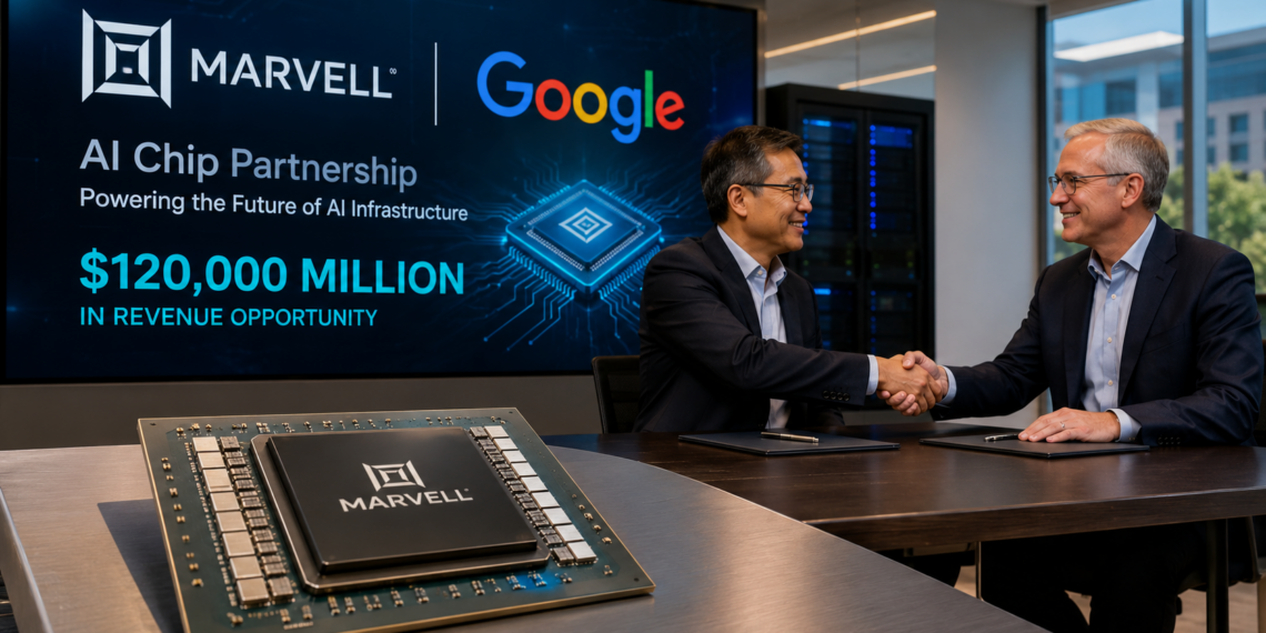 Marvell apunta a $120,000 millones en ingresos con acuerdo de chips de IA para Google
