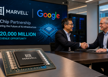 Marvell apunta a $120,000 millones en ingresos con acuerdo de chips de IA para Google