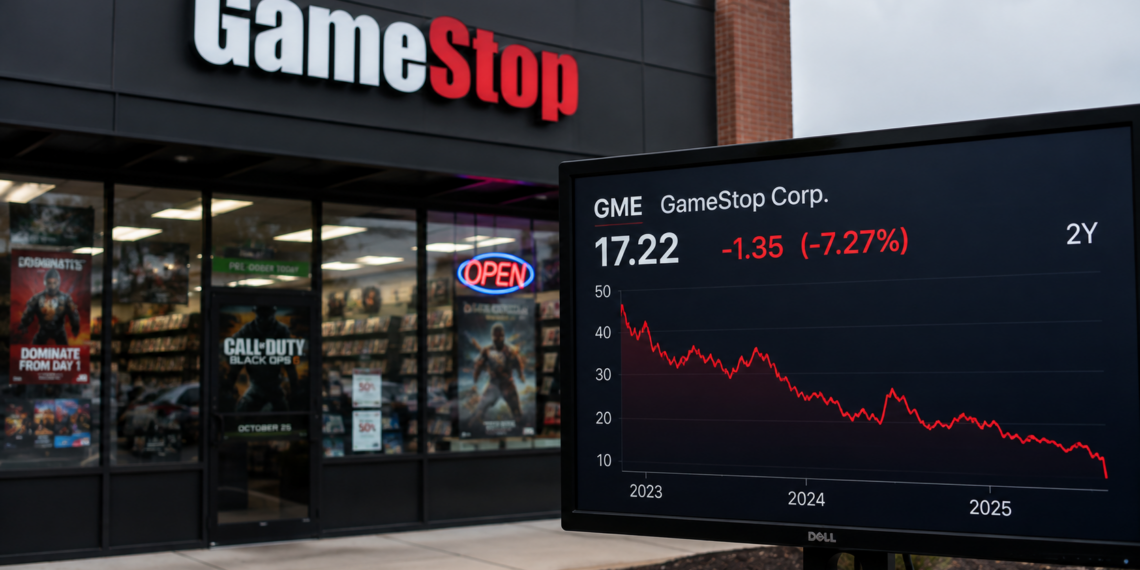 GameStop cae a mínimos de dos años antes de resultados y enfrenta riesgo de bajar hasta $15