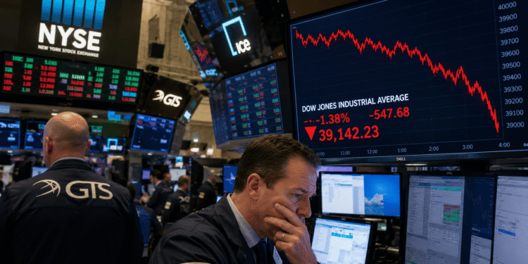 Wall Street rompe su racha alcista: El petróleo y Oriente Medio golpean al Dow Jones