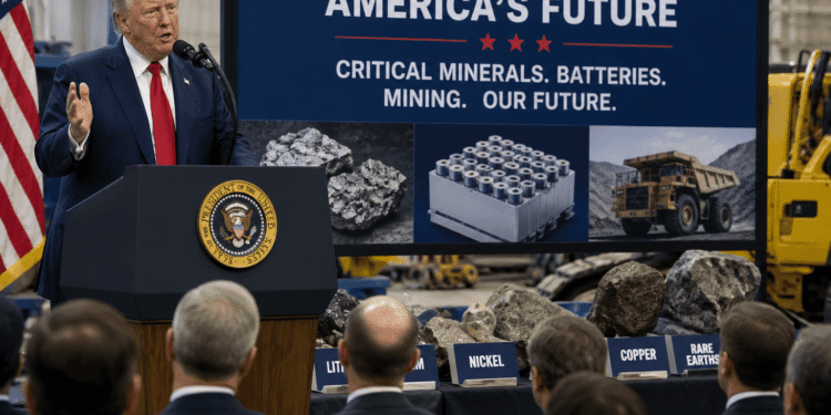 Trump anuncia $3,000 millones para reforzar la producción de minerales críticos en Estados Unidos