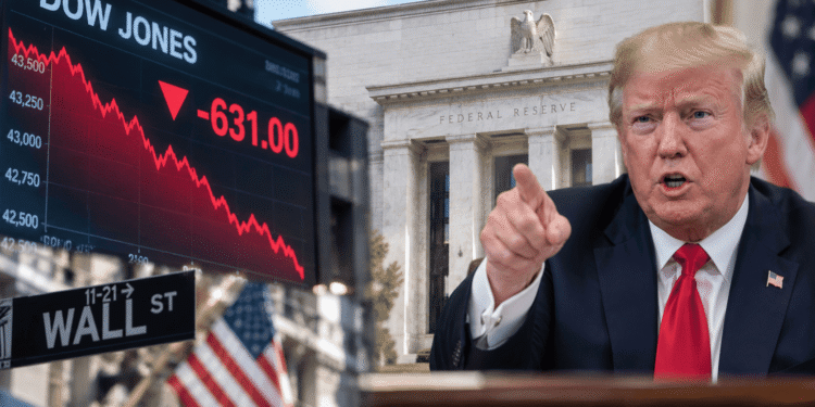 Dow cae 631 puntos tras subida de tasas de la FED y Trump responde: “Deberían ser del 1% o menos”