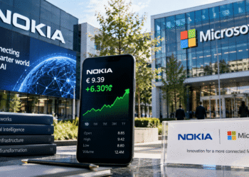 Nokia se dispara 6.3% tras aliarse con Microsoft para impulsar la IA
