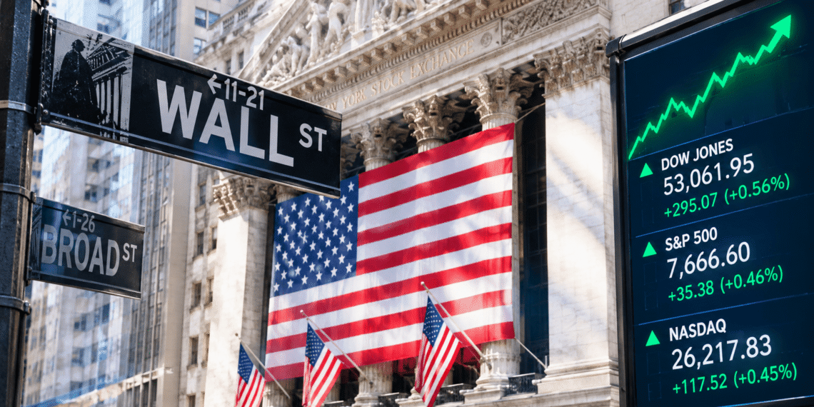 Dow Jones gana casi 300 puntos mientras bajan las presiones de los rendimientos del Tesoro