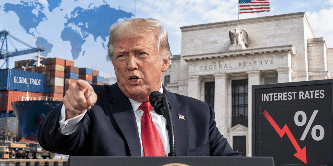 Trump amenaza con frenar comercio si la FED no reduce las tasas