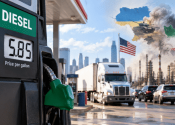 El diésel alcanza un récord de $5.85 por galón y aumenta la presión sobre la inflación