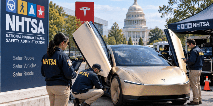 NHTSA investiga el Cybercab de Tesla por dudas sobre cumplimiento de normas de seguridad