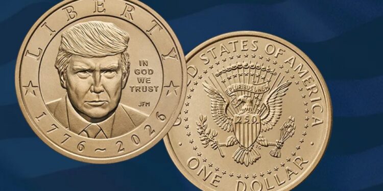 Monedas de $1 con la imagen de Donald Trump comienzan a circular en Estados Unidos